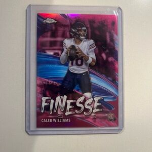 Topps 2024 Chrome Caleb Williams Finesse Pink